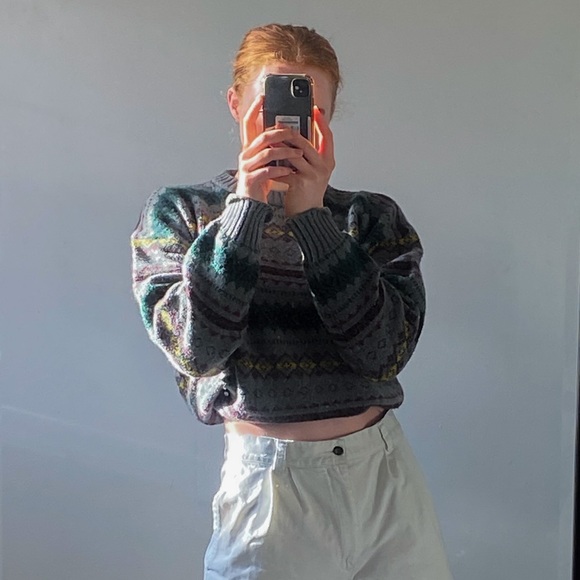 SOLD Vintage Grandpa Sweater - Picture 3 of 4